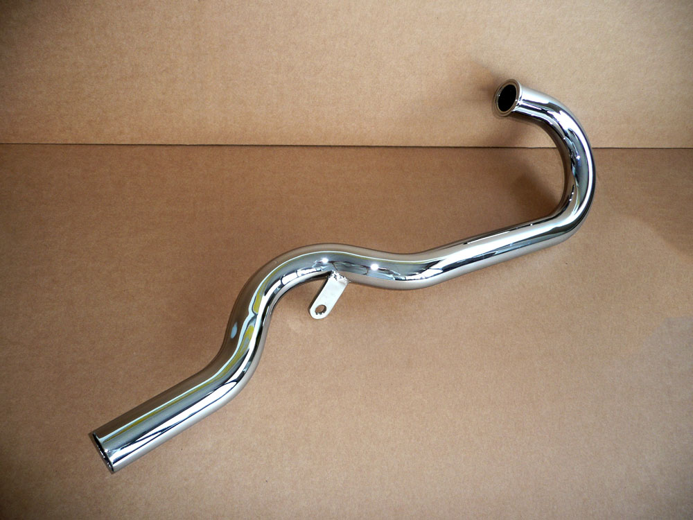 Chrome plated exhaust pipe for Ducati RT