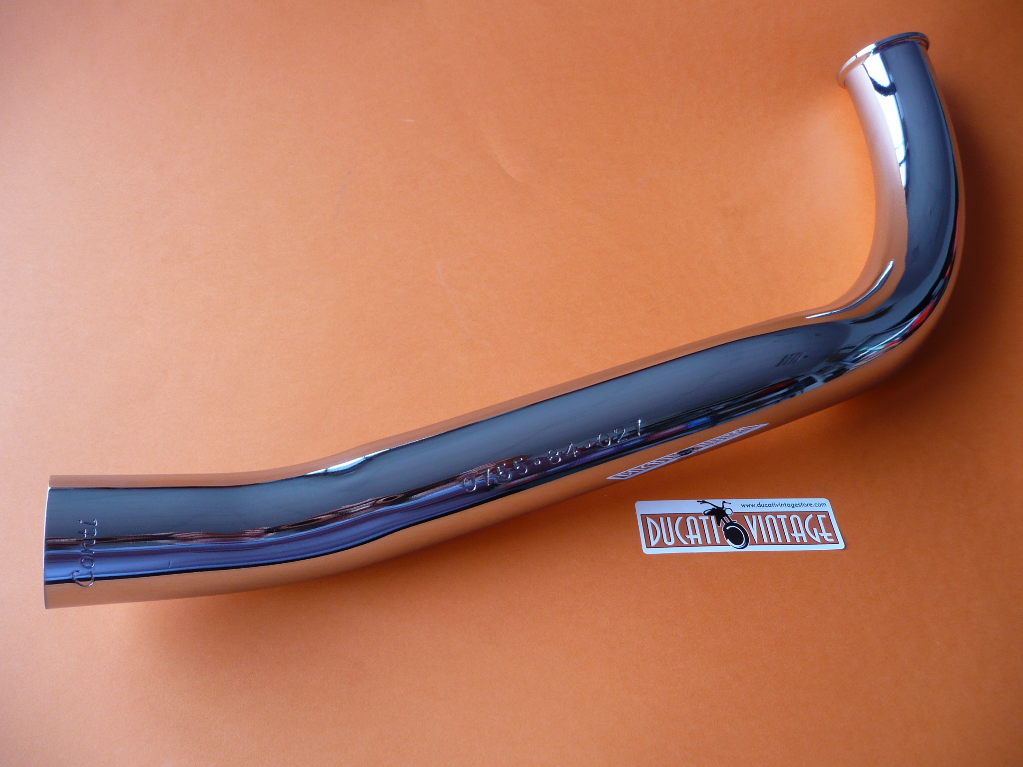 L.H. exhaust manifold Conti 0755.84.023 for Ducati 750GT Ducati 750S