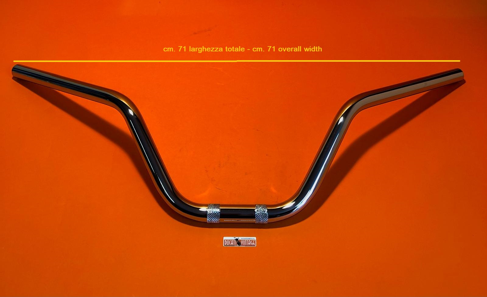 Sport type chromium plated handlebar for Ducati Scrambler 1st and 2nd series