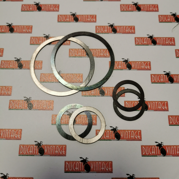 n. 6 Shim washers for gear selector drum for single cylinder Ducati