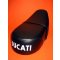 Plain saddle with Ducati brand, perfect replica, for Ducati Scrambler