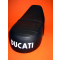 Ribbed saddle with Ducati brand  for Ducati Scrambler