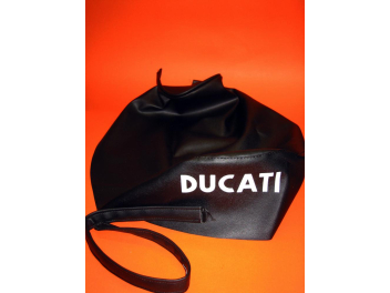 Saddle cover with belt guard and Ducati brand, plain type for Ducati Scrambler