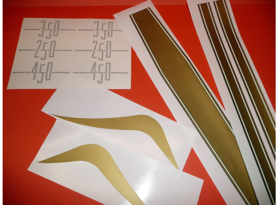 decal kit gold for Ducati Scrambler 2nd series metallic copper color