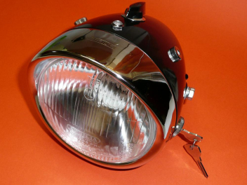 Aprilia headlight complete black painted for Ducati Scrambler 1st series