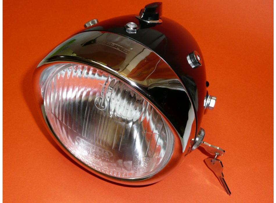 Aprilia headlight complete black painted for Ducati Scrambler 1st series