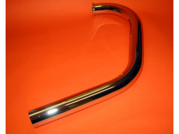 Chrome plated exhaust pipe Ø 38, suitable for 450cc Ducati Scrambler, Desmo