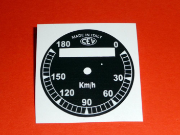 CEV speedo sticker dial for Ducati Scrambler,RT, Desmo, Mark3