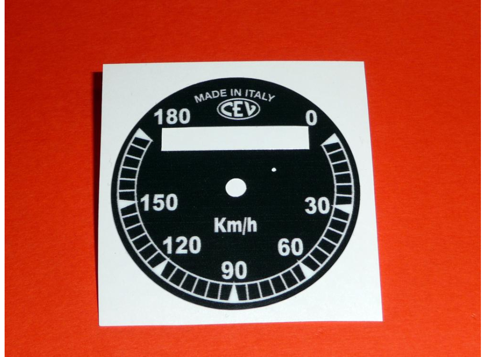 CEV speedo sticker dial for Ducati Scrambler,RT, Desmo, Mark3