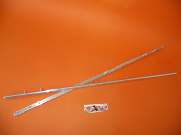 Pair original aluminium profiles cm 63 with 6 screws each to fix the seat Ducati 750 GT