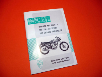 Book:  Instructions for use and maintenance (in italian) Scrambler,Desmo,Mark3