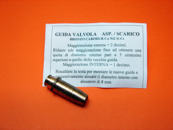n. 1 Valve guide Inlet/ Exhaust for all Ducati wide case engine 250 350 450cc and narrow case