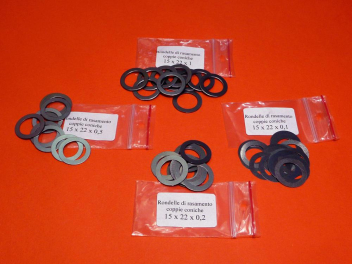 Bevel shim set 15x22mm suitable for all Ducati narrow and wide case engines 