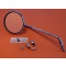 Round chromium-plated left driving mirror for Ducati Scrambler and RT