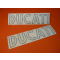 Ducati tank decals Ducati Desmo Yellow, Ducati Silver Shotgun, Mark3