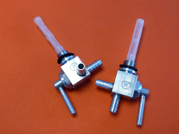 Pair petrol tap aluminium extralight for Ducati 750GT Ducati 750S Ducati 750SS