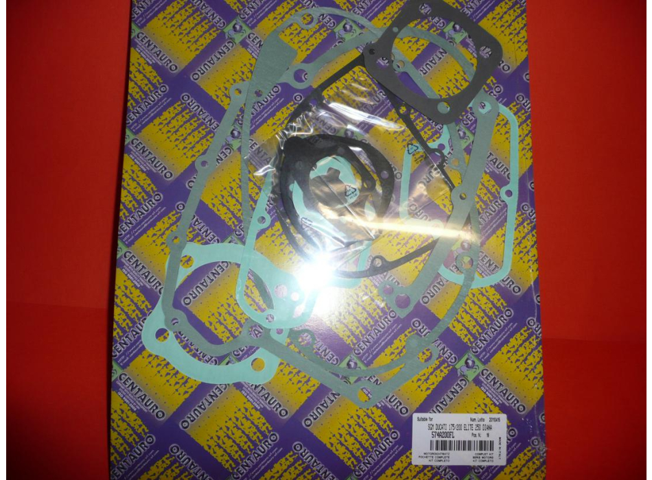 Gasket  set engine suitable for single-cylinder Ducati narrow case from 1962 to 1968
