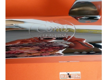 Conti selencer with a slight defect for Ducati single wide case, Scrambler, Shotgun, Yellow, Mark3, RT
