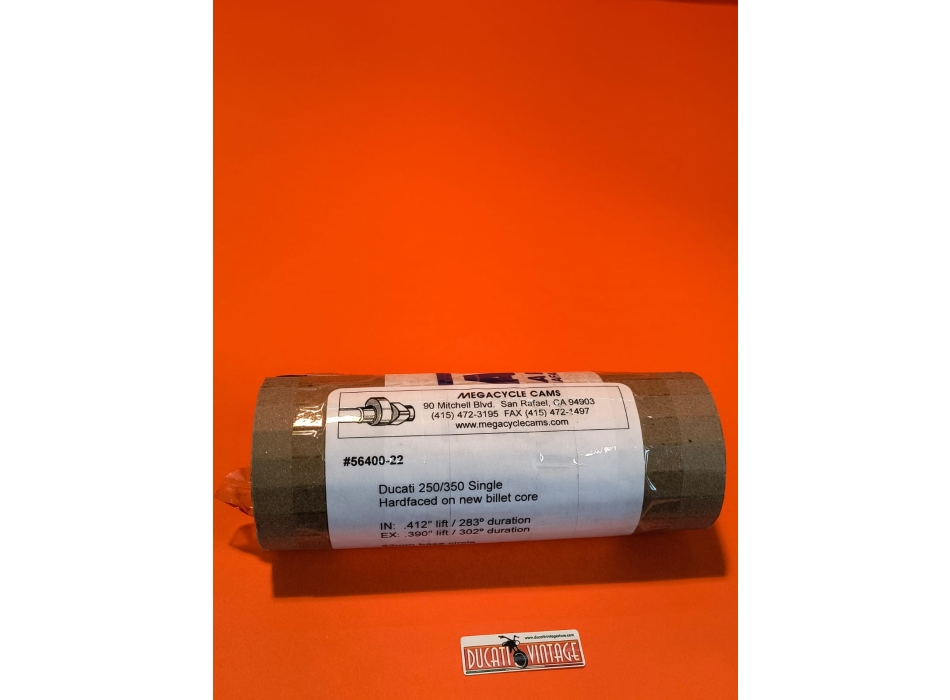 Original Megacycle USA camshaft, new, suitable for all single-cylinder Ducati 250 350 450 cc engines 