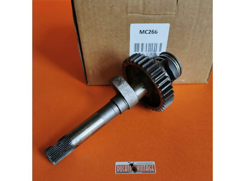 Crankshaft, original used in good condition,for all Ducati single-cylinder wide cases, Ducati Scrambler, Ducati Desmo, Ducati RT, etc.