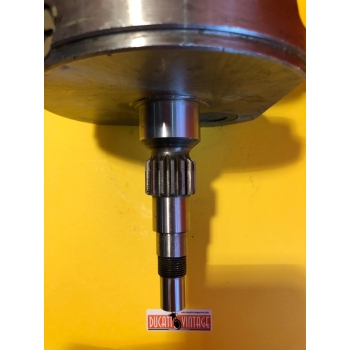 Original crankshaft, fully reconditioned, for Ducati 450cc wide case Scrambler single cylinders (1968/1976)
