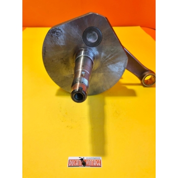 Original crankshaft, fully reconditioned, for Ducati 450cc wide case Scrambler single cylinders (1968/1976)