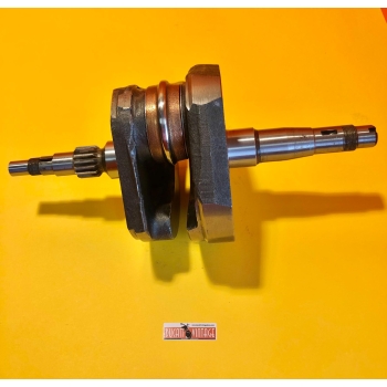 Original crankshaft, fully reconditioned, for Ducati 450cc wide case Scrambler single cylinders (1968/1976)