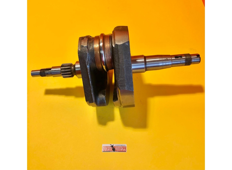Original crankshaft, fully reconditioned, for Ducati 450cc wide case Scrambler single cylinders (1968/1976)