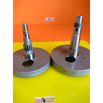 Crankshaft for single cylinder Ducati wide case 250cc original, used, reconditioned, with original dimensions and tolerances like new, for Ducati Scrambler, Ducati Desmo