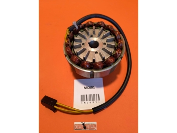 alternator/rotor with original Ducati Elettronica magnet flywheel, 300W “bridge type” for Ducati 750 round crankcase and square crankcase, usable for Ducati 900 and adaptable to other Ducati twin-cylinder bevel gears