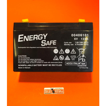Hermetic battery lead-gel 6V 7Ah for all Ducati single models 6V 