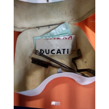 DUCATI top box in fiberglass, new, specific for Ducati Scrambler, requires painting