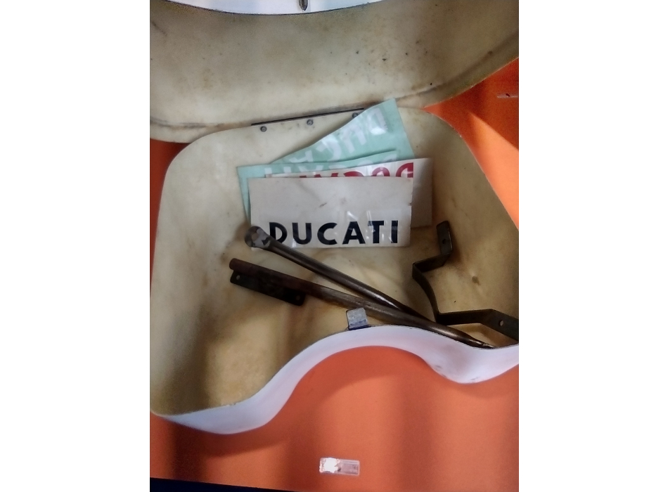 DUCATI top box in fiberglass, new, specific for Ducati Scrambler, requires painting