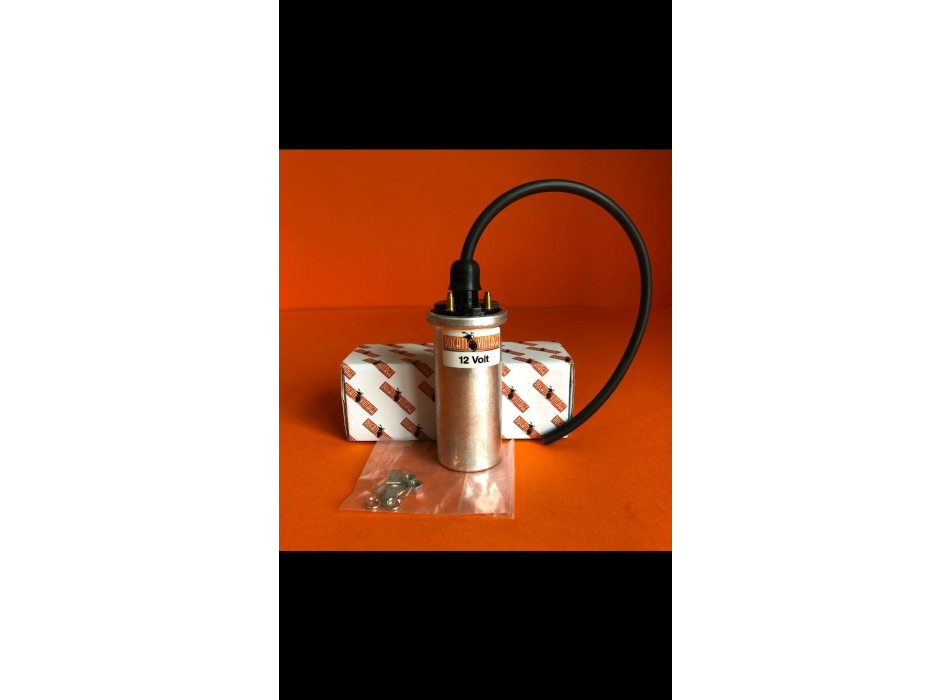 Coil A.T. 3,2 Ω 12V DC high quality for Ducati single with wiring 12V and Ducati twin cylinders with spark ignition 