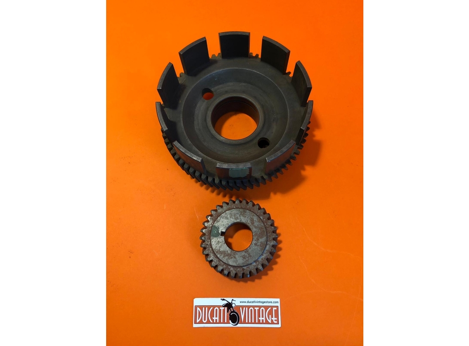 NOS Clutch bell with drum and primary gear original code 0619.16.950 for Ducati GTL