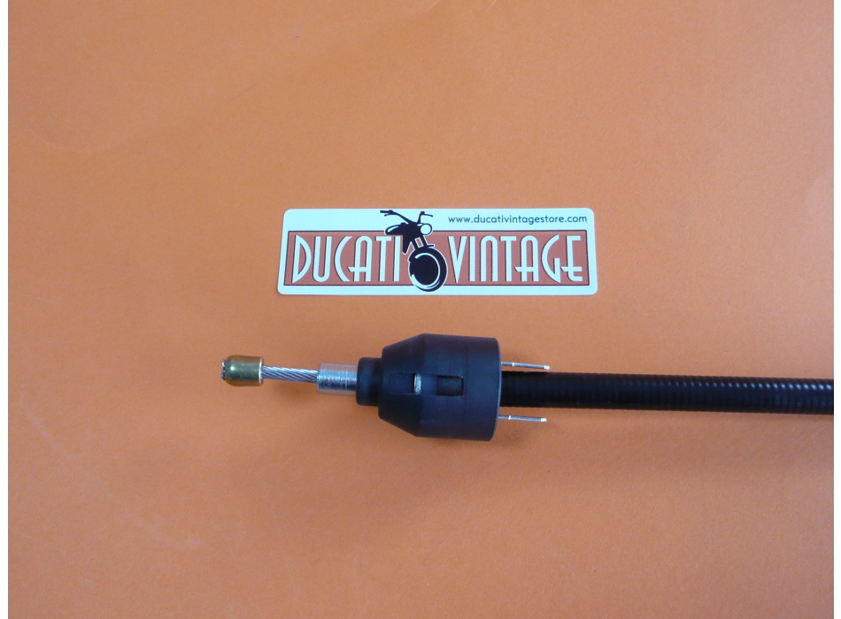 Back brake control tie-rod with stop switch for Ducati Twin with drum brake