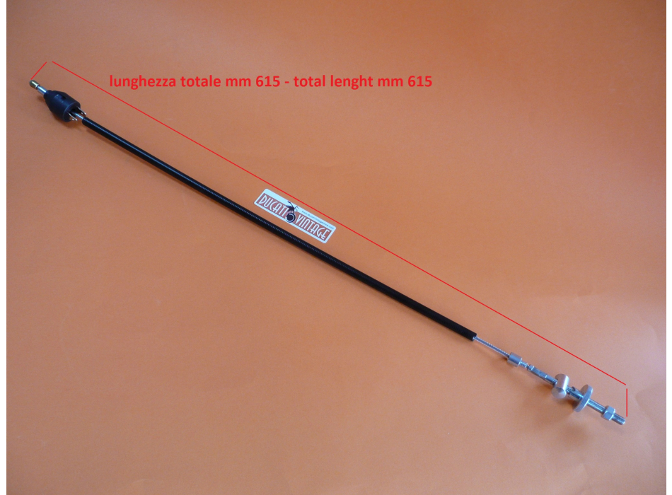 Back brake control tie-rod with stop switch for Ducati Twin with drum brake