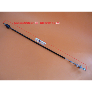 Back brake control tie-rod, L. 690 total, with stop switch for Ducati Twin with drum brake 860 and 90 GT/S
