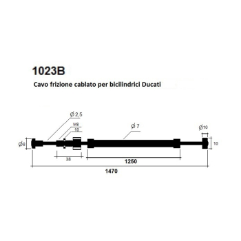 Clutch cable Ducati twin  