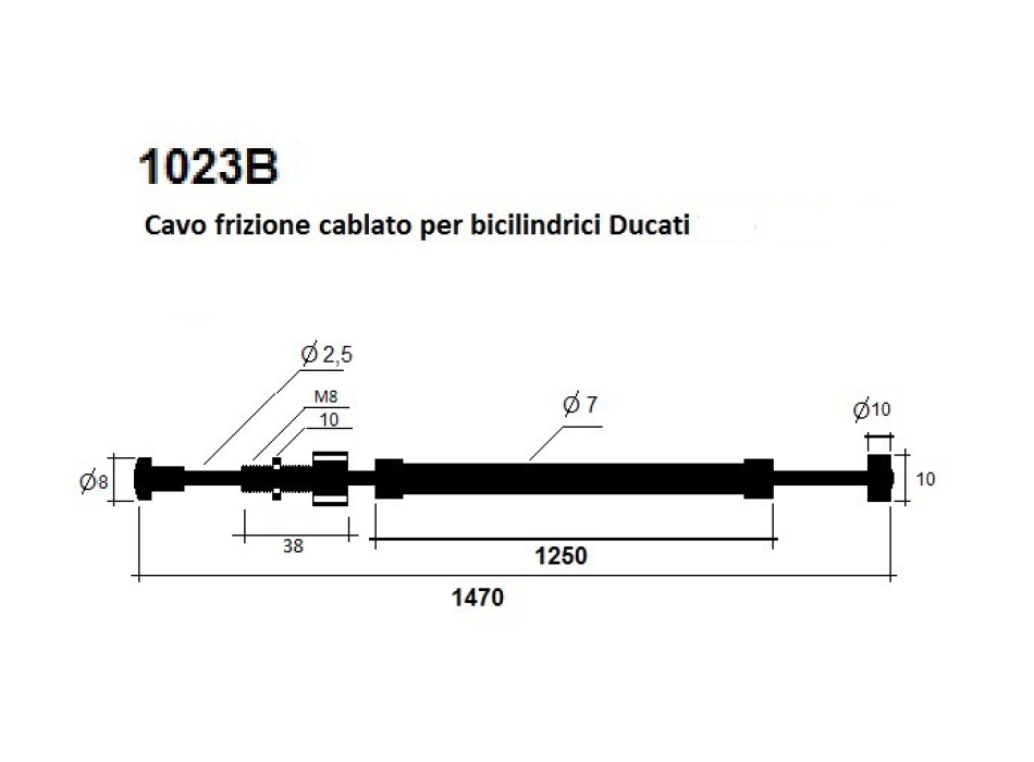Clutch cable Ducati twin  