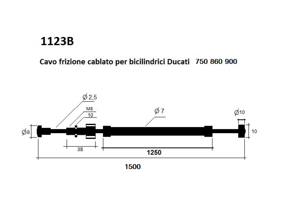 Clutch cable Ducati twin  