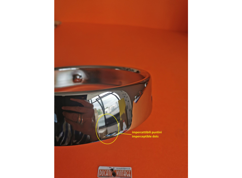  Aprilia 40852 Ø 170 headlight rim - with very slight defect - perfect replica for Ducati 750GT Ducati 750 Sport Ducati 750/900 Super Sport Ducati 860