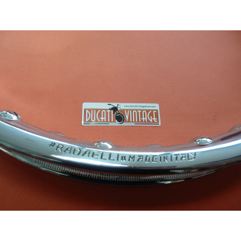 Back chromium-plated steel rim ORIGINAL RADAELLI 2,15x18 36H Ducati Scrambler