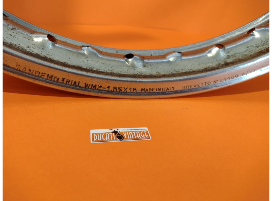 Rim Sanremo Trial WM2 - 1.85x18 ORIGINAL preserved in excellent condition, no dents 