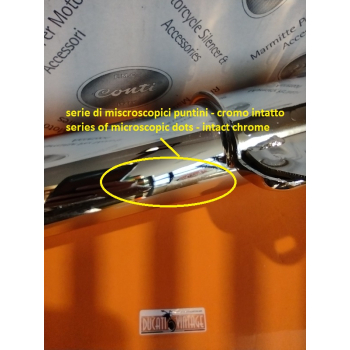 Conti silencers pair with a very slight defect, Ducati 900SS, Ducati 900 SD and SSD Darmah, 860, 900MHR