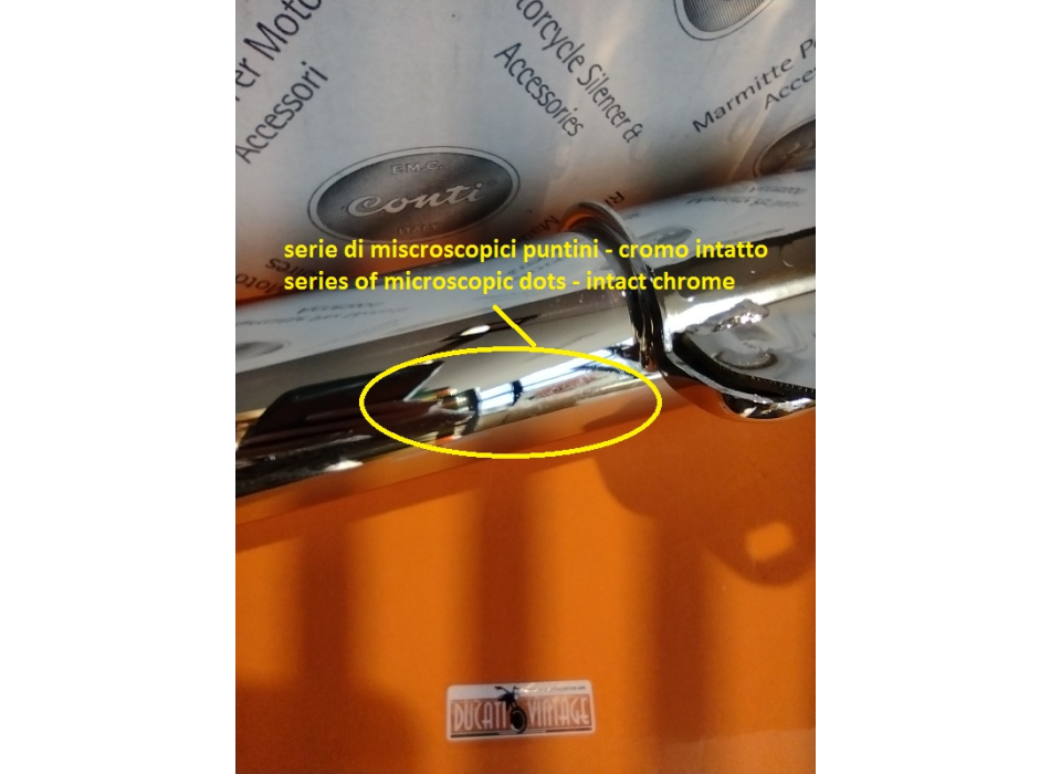 Conti silencers pair with a very slight defect, Ducati 900SS, Ducati 900 SD and SSD Darmah, 860, 900MHR
