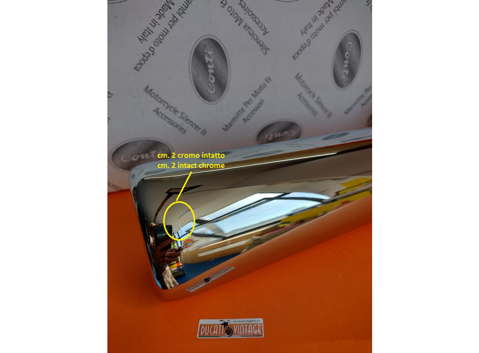Conti silencers pair with a very slight defect, Ducati 900SS, Ducati 900 SD and SSD Darmah, 860, 900MHR