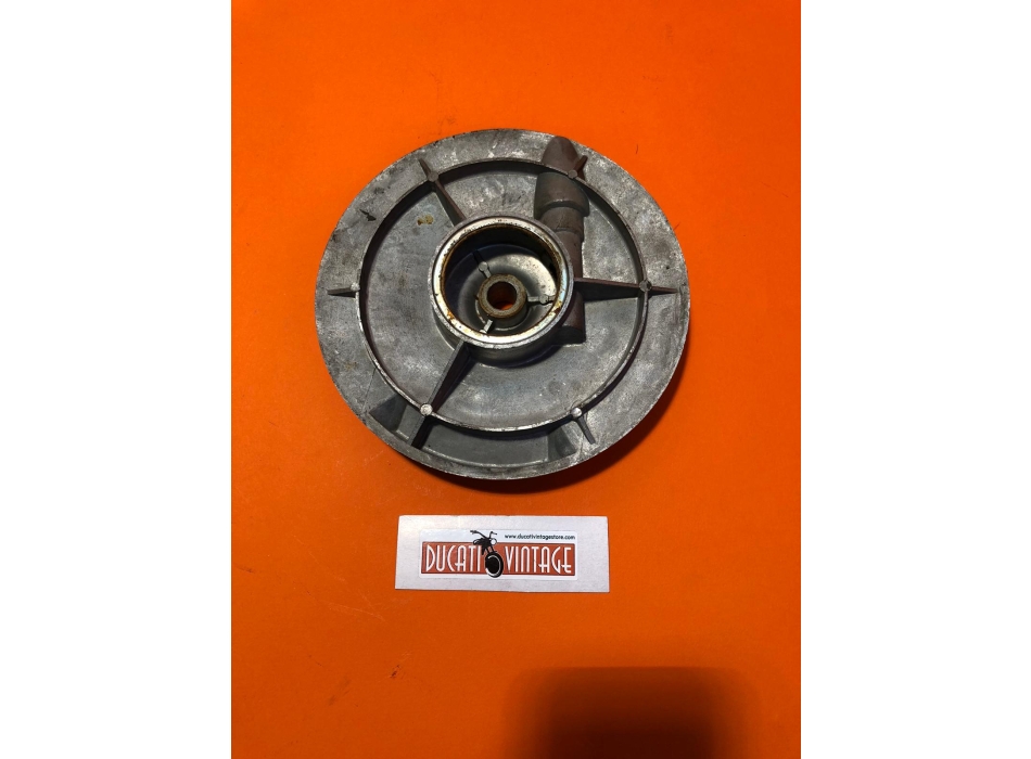 Vintage Ducati drum brake front hub cover – Ø ~190 mm