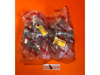 Pair of original Dell'Orto PHF30AS and PHF30AD carburettors, new excellent condition, suitable for Ducati twin 750GT