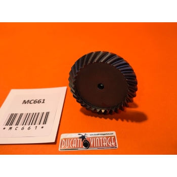 Bottom bevel gear original, new, excellent for all single cylinder wide case and narrow case engines Ducati Z=21-30